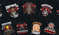 design custom firefighter t shirt and firefighter logo for you