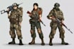 draw 2d game art military character design