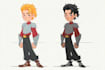 design a 2d cartoon character