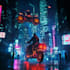 create cyberpunk city promotional