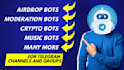create custom telegram bots for groups and channels
