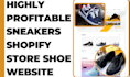 design profitable sneaker shopify store shoe shopify website fashion website