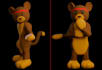 fix or do stylized 3d character model texture and rig for game in blender maya