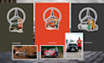 draw a peanuts style custom poster of you and your mercedes benz car