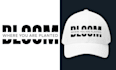 design tote bag ,shopping bag ,typography design ,hat design
