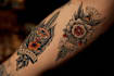 create awesome old school tattoo style design