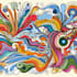 make a design printable abstract wall poster  line art