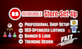 setup a redbubble store and add trending designs with SEO