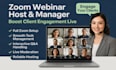 perfectly host and manage your zoom webinar for client engagement