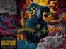 illustrate dark art psychedelic characters and creatures