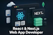 develop a full stack website n web app using react and next js