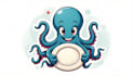 do awesome octopus, pate, animal mascot logo