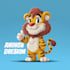 make animal cartoon mascot character vector
