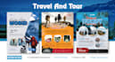 do professional travel, tour flyer design