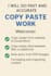 do fast and accurate copy paste job for you