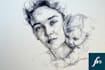 do scribble art, abstract line portrait