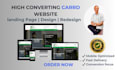 design professional carrd website, carrd landing page and carrd redesign
