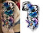 design custom sleeve tattoo with detailed shading and stencils