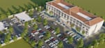 model 3d master plan,real estate,landscape design, apartment,car park render,cgi