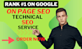 provide onpage SEO technical optimization for you wordpress website rank math