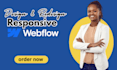 design redesign modern responsive webflow website