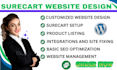 setup surecart website shop design, surecart ecommerce website product listing