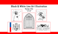 make a wonderful silhouette line art illustration