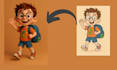 design a custom 3d pixar style cartoon character