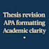 edit, structure and improve your thesis or academic project