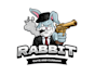 make an modern custom rabbit logo