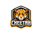 do modern high quality cheetah logo