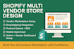 do shopify multi vendor dropshipping website store ecommerce marketplace design