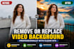 remove or replace video background professionally with clean vfx