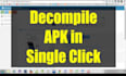 decompile your android apk to source code, reserve engineering