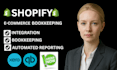 integrate and sync shopify to quickbooks online, or xero