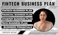 fintech business plan, fintech financial plan, business plan for fintech