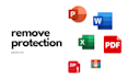remove excel word and pdf password and protection