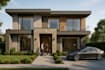 exterior design, sketchup 3d model and render