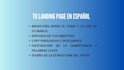 write spanish SEO landing page