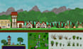 do pixel art background, pixel tilemap rpg maker pixel game asset pixel tileset