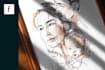 make scribble art, abstract line portrait