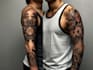 do sleeve tattoo design, realistic tattoo design