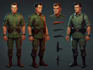 draw 2d game art military character design