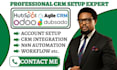 setup hubspot agile crm act odoo crm workflow maximizer dubsado integration va