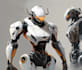 draw amazing character mecha robot illustration