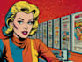 draw pop art in retro comic style