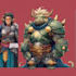 do fantasy illustration monster character