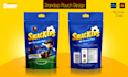 create professional standup pouch packaging design