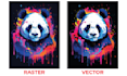 professionally convert raster image to vector with color separation