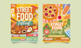 design food menu with illustration style